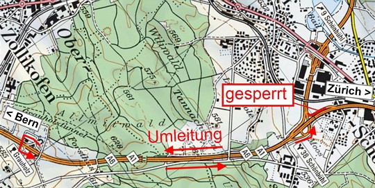  Umleitung Schönbühl 