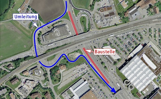  A6 Schönbühl Belagsarbeiten 