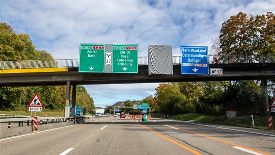  A6 Wankdorf mit teilweise neuer Signalisation 