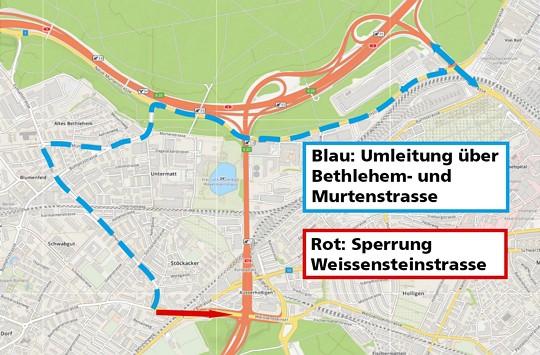  Umleitung motorisierter Verkehr 