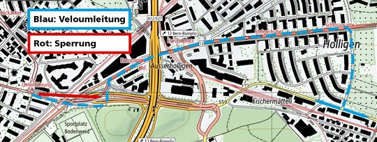  Umleitung Veloverkehr 